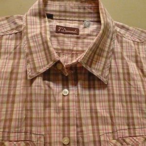7 DIAMONDS MENS CASUAL SHIRT LARGE